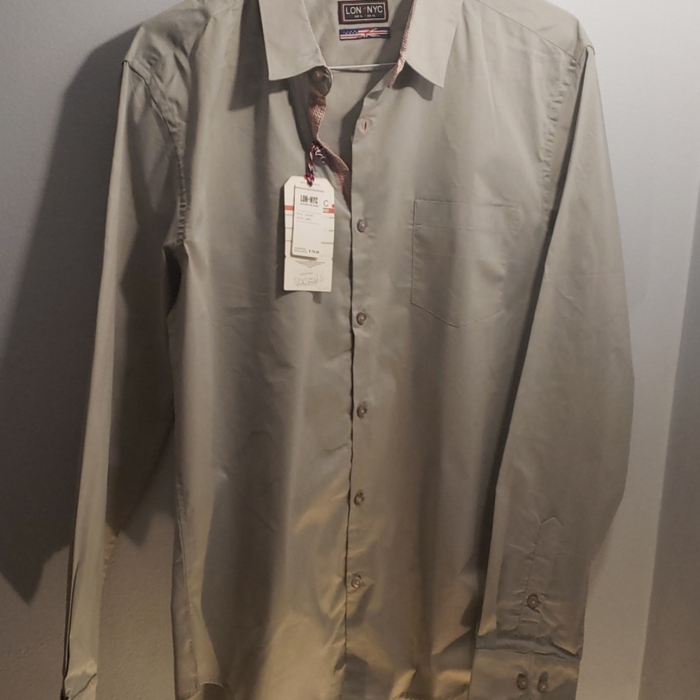 Young Mens Long Sleeve button down shirt